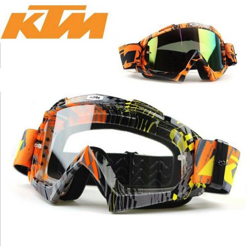 Ktm motocross uv400 goggles with tear off atv sky dh mtb dirtbike glasses