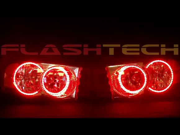 Dodge ram v.3 fusion colorshift led halo headlight kit (2002-2005)