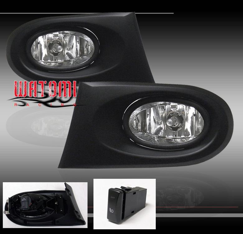 02 03 04 acura rsx oem dc5 type-r jdm fog lights clear