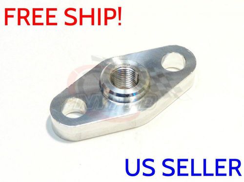 Nyppd billet oil feed inlet flange uni: t3 t4, pte turbo part, s200 s300 s400 al
