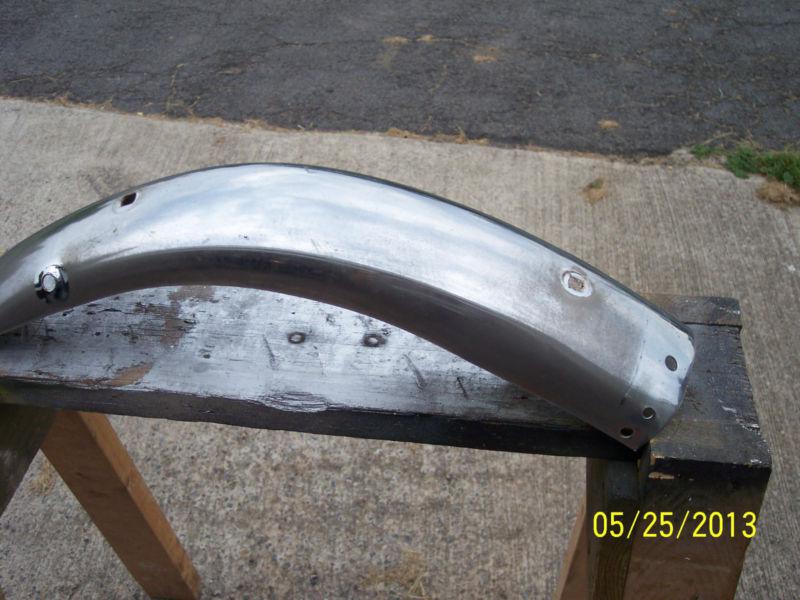 Volvo 544 bumper section, rear passenger side.