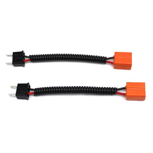 2x h7 heavy duty ceramic plug wiring harness socket for headlights or fog lights