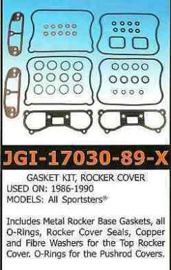 James rocker gasket set -1986 - 1990 sportster  - close out