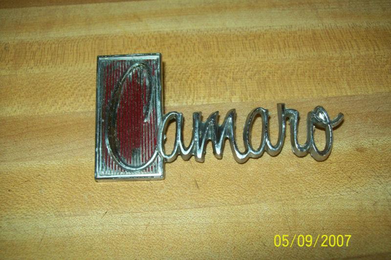 1971-73 camaro trunk lid or rear  end emblem oem #98697?1