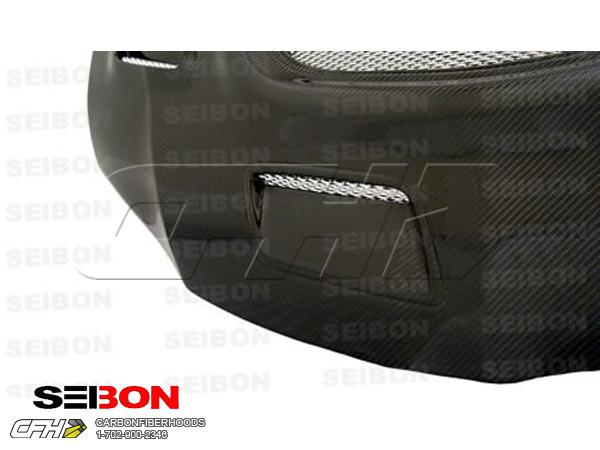 Seibon carbon fiber cw-style carbon fiber hood kit auto body mitsubishi evo 03-0