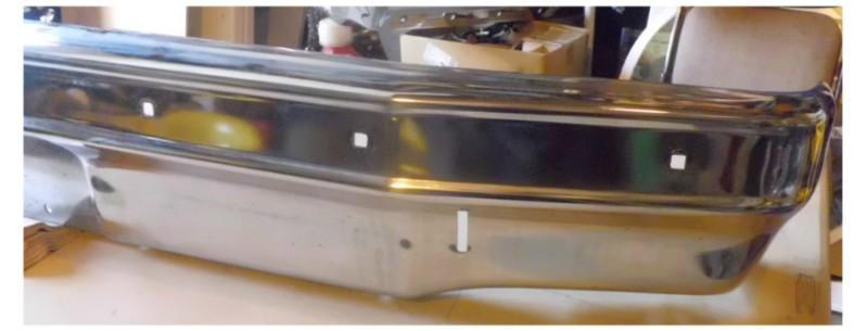 1976  chevrolet nova chrome front  bumper 