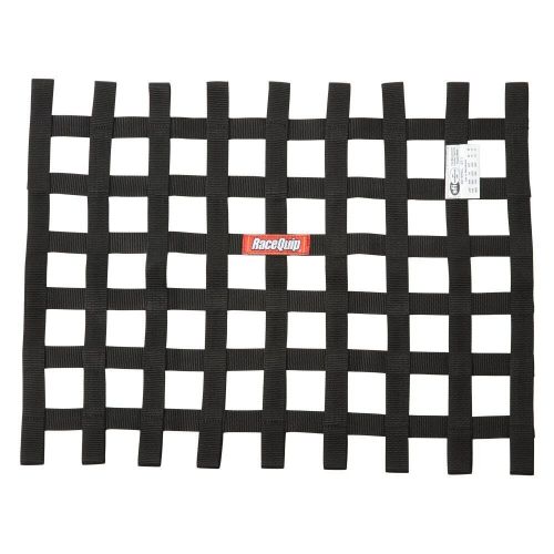 Racequip 725005rqp - black 18&#034; x 24&#034; size ribbon window net