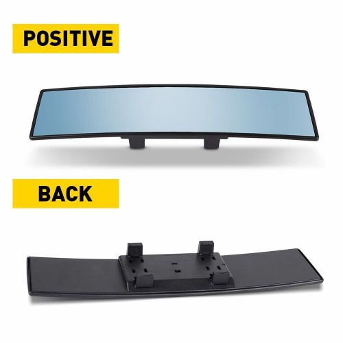 Flat interior clip on rear blue view tint universal mirror 300mm wide us