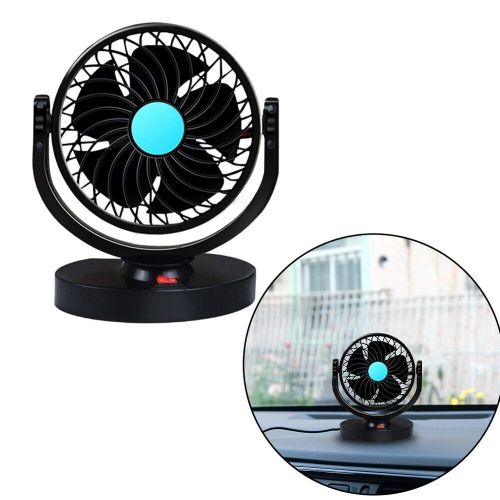 Compact and reliable car fan for dashboard adjustable angle for air supply