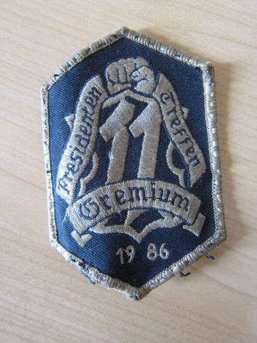 Mc patch guild mc presidents meet 86 rocker hat patch motorcycle club-