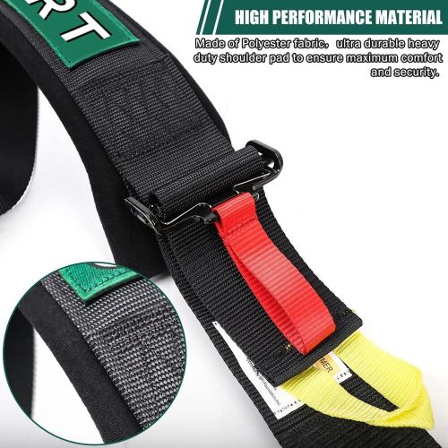 5 point cam lock racing harness seat belts for can-am polaris atv kart black