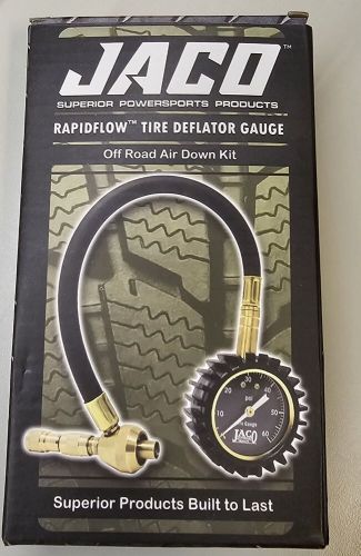 Jaco rapidflow tire deflator with gauge (0-60 psi) | 4x4 off road air down tool