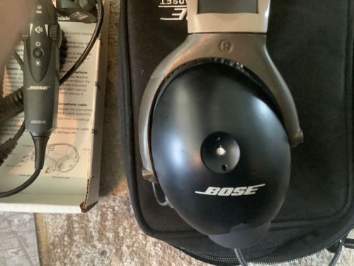 Bose x aviation headest. both airplane and helicopter adapters included.