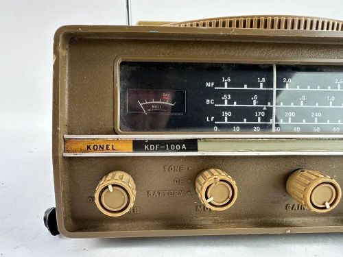 Vintage konel kdf-100a battery powered portable radio direction finder untested