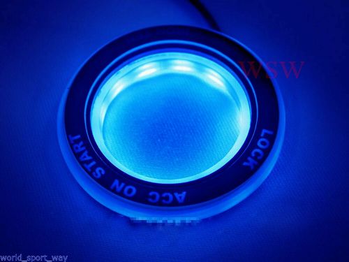 Blue ring start key remote led fit ford ranger t6 mk2 wildtrak facelift 12-2016