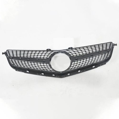 Car front grille assembly for mercedes-benz c63 amg w204 2012-2014 2013 black