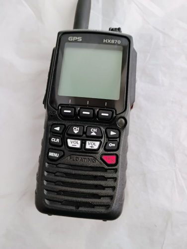 Hx870 mobile radio gps handheld marine vhf  for parts or not working no battery