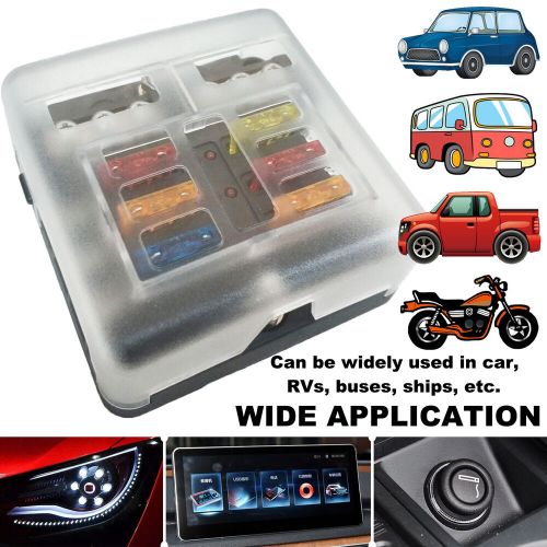 6 way 12v 32v auto marine car power distribution blade fuse holder box block ☆☆☆