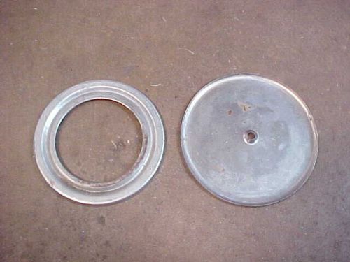 Vintage 5.5&#034; steel air cleaner with no element and 3.5&#034; carb opening