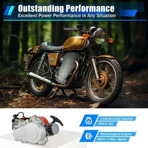 49cc 2 stroke engine motor pull start for pocket bike mini dirt bike atv