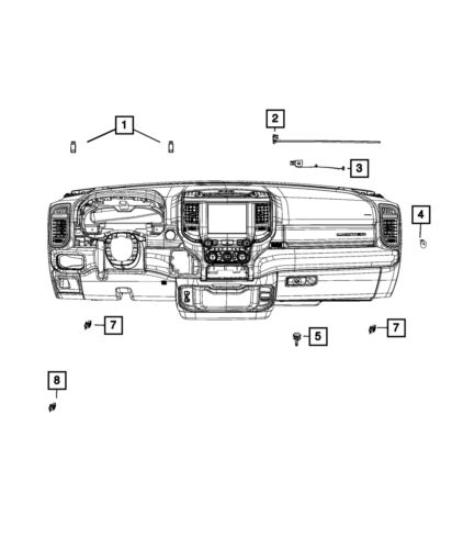 Genuine mopar led lamp 68312667ac