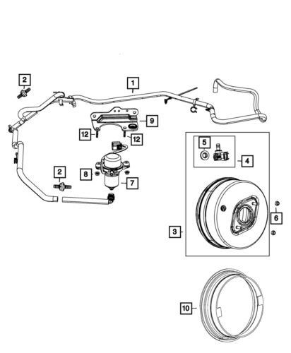 Genuine mopar vacuum pump 68443859ab