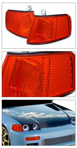 Topline for 1990-1991 honda crx amber turn signal parking corner lights