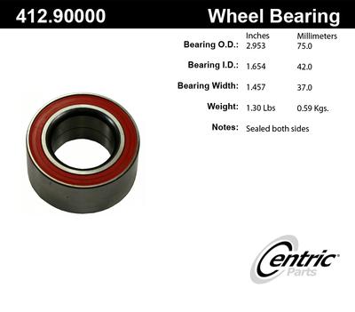 Centric 412.90000e rear wheel bearing-wheel bearing