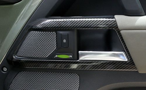 Fit for defender 110 2020-2023 carbon fiber abs inner door handle frame trim 4pc