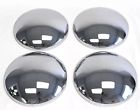 Set of 4 golf cart 6&#034; chrome baby moon wheel cover hub cap e zgo club car yamaha