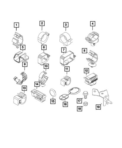 Genuine mopar retaining clip 68134021aa