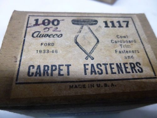 152 pieces auveco 1117 carpet &amp; trim fasteners upholstery clip 1993-46 ford