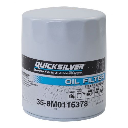 35-8m0116378 quicksilver oil filter for mercruiser ford v-8 stern drives