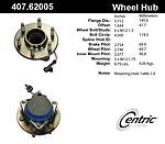 Centric parts 407.62005 rear hub assembly