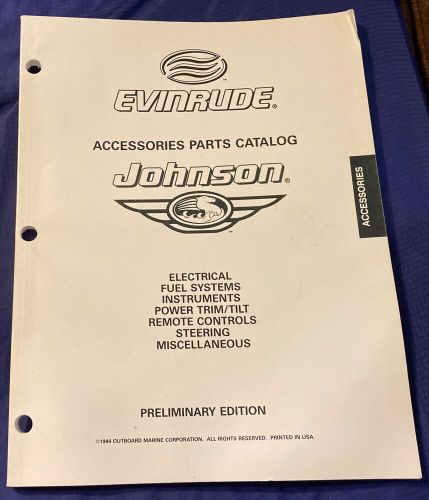 Rp4052 1999 evinrude johnson accessories parts catalog preliminary edition