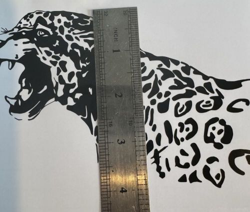 1x leopard zoo wild animal vinyl car vehicle cute decal vinyl stickers window