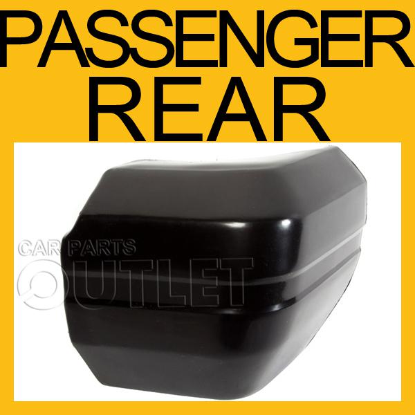 1984-1996 jeep cherokee rear bumper outer extension ch1105137 black smooth right