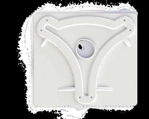 King jack/omni antenna mounting plate - white mb8200