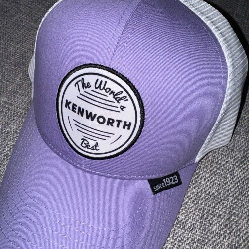 Kenworth motors trucks since 1923 purple / white front patch snap back hat