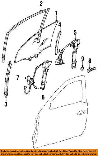 Honda oem 72231s5a003 front door-rear guide