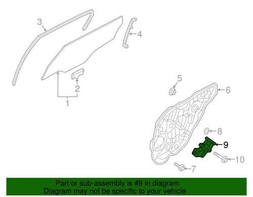 Genuine kia window motor 83460-d4010