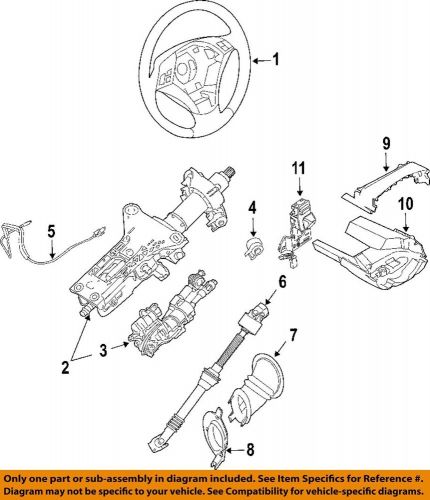 Bmw oem 06-10 550i steering column-upper shroud 61316947772