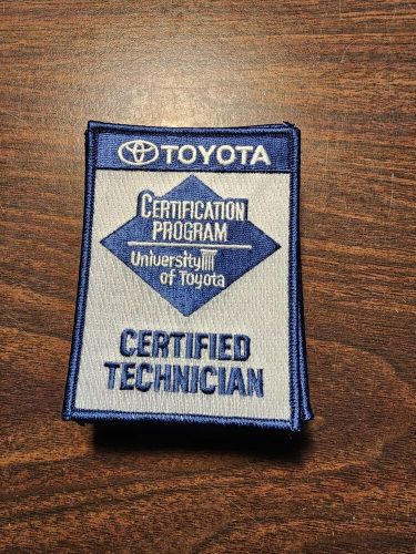 10genuine toyota technician embroidered ironon patch university toyota certified