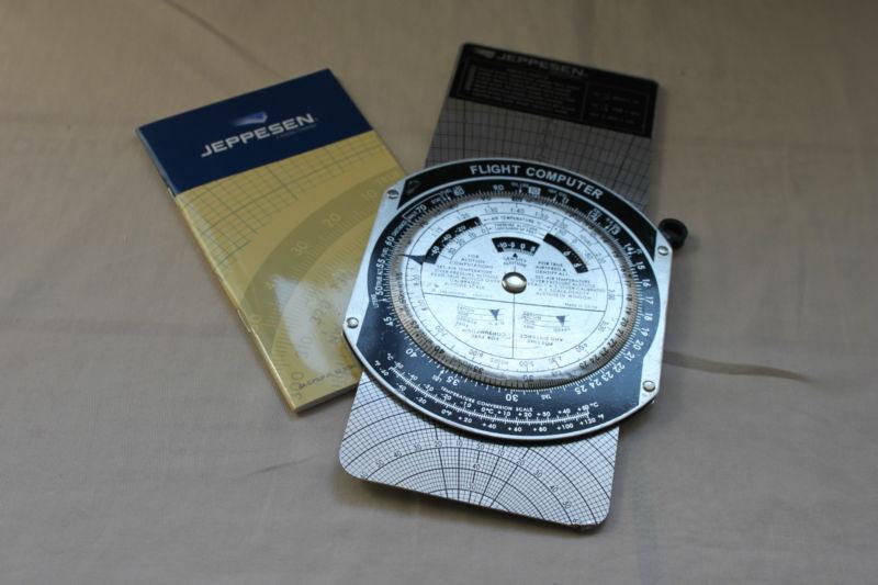 Jeppesen flight computer metal csg js514105 with case and manual