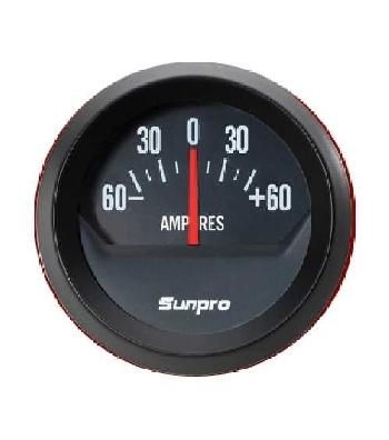 2 inch ammeter black / black bezel new sunpro cp8214 authorized distributor