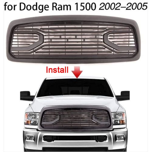 For dodge ram 1500 2002-2005 big horn front grill bumper mesh grille w/letter