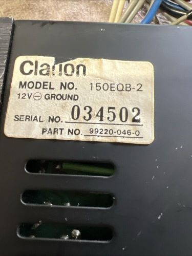 Clarion 150 eqb-2 stereo power booster equalizer