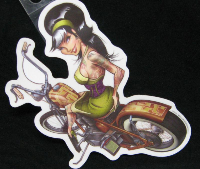 #tattoo chick on motorcycle