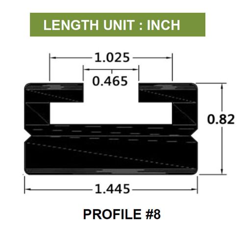 Pair of spi black snow slides rail runners shoe slider for ski-doo 56&#034; profile 8