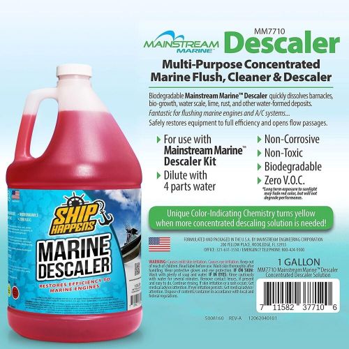 Descaler solution multi-purpose descaling solvent biogrowth marine boat